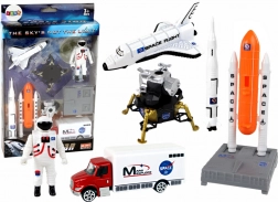 súprava vesmírnych figúrok a rakiet 8 dielov