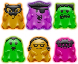 Schylling NeeDoh mačkací duch svietiaci v tme