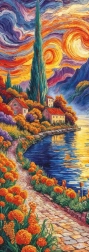 Panoramatické puzzle Smerom k cyprusu 1000 dielikov ART PUZZLE