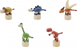 Drevený mačkací dinosaurus