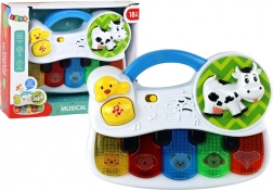 detské hudobné pianinko so zvieratkami, svetlami a zvukmi