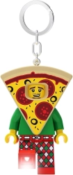 Lego prívesok na kľúče Pizza – svietiaca minifigúrka s LED
