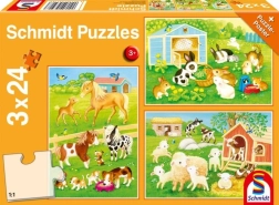 SCHMIDT puzzle Priatelia zo statku, 3×24 dielikov