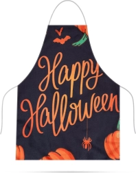 Halloweenská kuchynská zástera z nepremokavého plátna