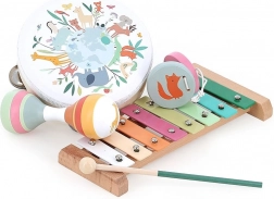 Vilac drevená hudobná sada zvieratá sveta od Sarah Betz