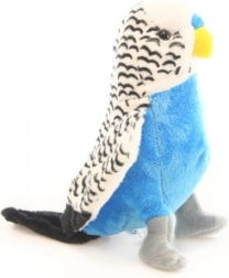 Plyšová andulka biela 18 cm