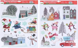 Vianočné okenné dekorácie 41 × 29 cm