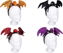 Karnevalová čelenka s ušami a ozdobou pavúka