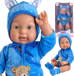 Woopie realistická bábika bábätko v medvedíkovom oblečku 46 cm