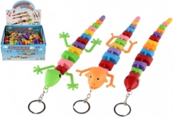 Svietiaca kľúčenka jašterica/chameleón/had 28 cm z plastu