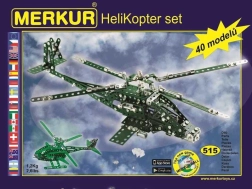 Merkur Helikoptéra set, 515 dielikov, 40 modelov