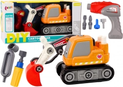 Skladacie detské pásové oranžové rýpadlo