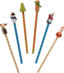 Vianočná ceruzka small foot s drevenou 3D figúrkou