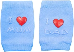 Detské nákolenníky s ABS I Love Mum & Dad – modré