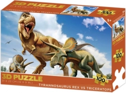 3D puzzle – tyranosaurus rex vs triceratops