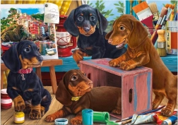 Puzzle jazvečíky 300 XL dielikov DINO