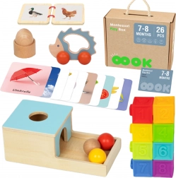 Montessori krabica XXL Tooky Toy pre deti 7-8 mesiacov
