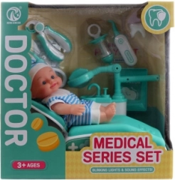 zubárska sada s bábikou a doplnkami