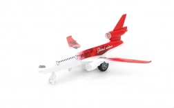 kovové ťahacie lietadielko s hudbou a svetlami