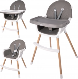 Jedálenská stolička BITEO sivá