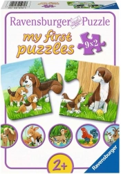 RAVENSBURGER Moje prvé puzzle Zvieracie rodiny 9x2 dielikov
