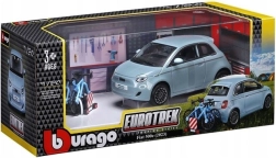 Bburago Fiat 500e Touring Eurotrek modrý 1:24