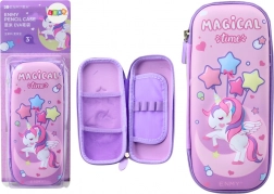 3D peračník Jednorožec Rozložený Fialový 23x10x5 cm