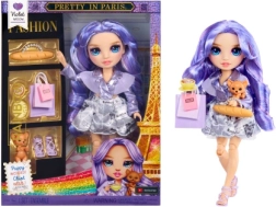 Módna bábika Rainbow High v Paríži Violet