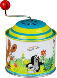 Hrajúca skrinka s kľučkou KRTEK, kovová 8 cm