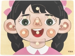 Drevená vkladačka – dievčatko