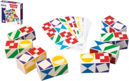 Spoločenská hra Domino Match z dreva v krabičke