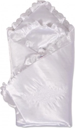 Saténová zavinovačka s čipkou New Baby