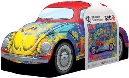 Puzzle EUROGRAPHICS v plechovej krabičke Volkswagen Chrobák 550 dielikov