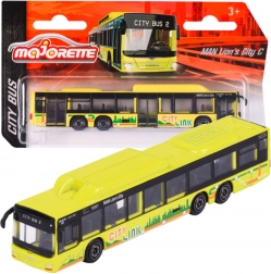 Mestský autobus MAN Lion's City C žltý – model Majorette