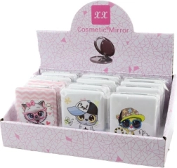 Vreckové zrkadielko so zvieratkami, 12 ks