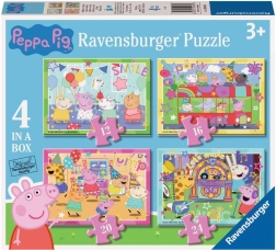 Puzzle Prasiatko Peppa na oslave 4v1