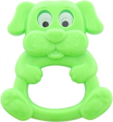 hračka chrastítko psík s pohyblivými očkami 11 cm