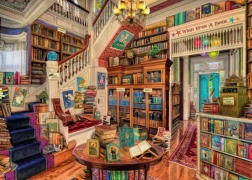 Ravensburger puzzle The Fantasy Bookshop 1000 dielikov