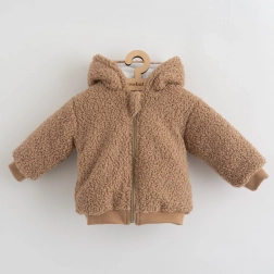 Dojčenská zimná mikina s kapucňou a uškami New Baby Teddy Winter 62 (3–6 mesiacov)