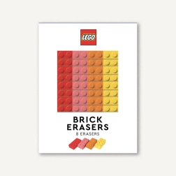 Sada školských gúm LEGO 2×4 – 8 ks, viacfarebná