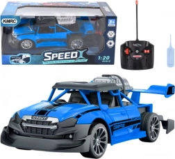 RC auto 1:20 s efektom pary a svetlami – modré