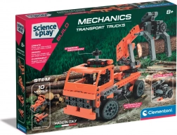 Clementoni Science & Play mechanická laboratórium – prepravné nákladné autá 10v1