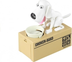 Psia pokladnička biela