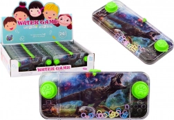 Vodná zručnostná hra dinosaurus tyranosaurus – vrecková konzola zelená