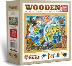 Drevené puzzle WOODEN CITY Planéta divokých zvierat – 1010 dielikov