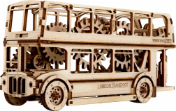 Drevené 3D Puzzle – Londýnsky Autobus