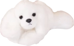 Plushový pes Maltézak s ťažkými labkami, biely 30 cm
