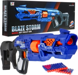 Manuálny detský blaster BLAZE STORM 8+ so záverom a 20 penovými nábojmi