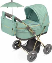 Skladací kočík pre bábiky so slnečníkom a taškou Capriccio 60 cm