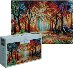 Interdruk puzzle Stained Glass: Les 2000 dielikov
